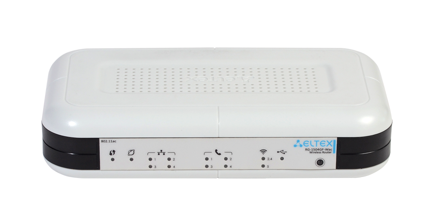 Абонентский VoIP-шлюз со встроенным роутером RG-1504GF-WAC